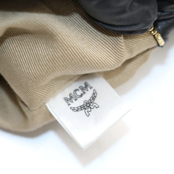 MCM Millie Visetos Medium Leather Crossbody - Brown/Black - Picture 12 of 16